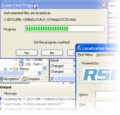 Isolate translation errors with CrashFinder