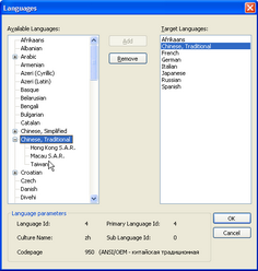 Dialog editor for translation