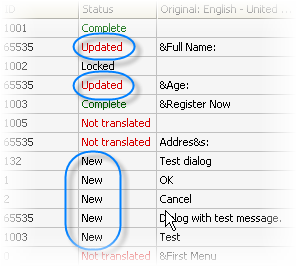Detect changes after localized application is updated