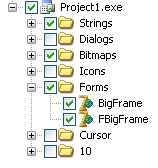 Select items to localize
